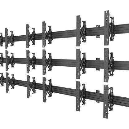 Multibrackets M Wallmount Pro MBW3x3U Push In Pop Out Black
