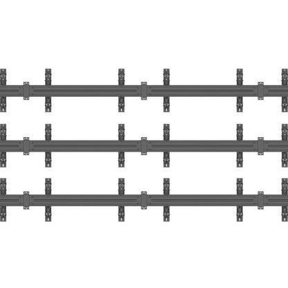 Multibrackets M Wallmount Pro MBW3x3U Push In Pop Out Black