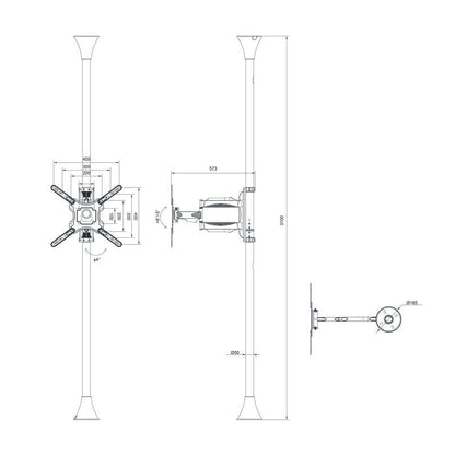 Multibrackets M Floor to Ceiling Mount Pro MBFC1F