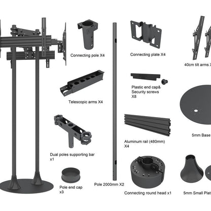 Multibrackets M Floorstand Quad Pro MBF4U