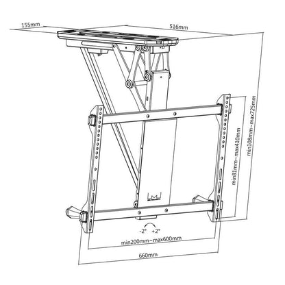 Multibrackets M Motorized Ceiling Mount 32"-70"