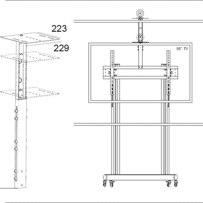 Multibrackets M Public Display Camera Holder 65"-110" Black