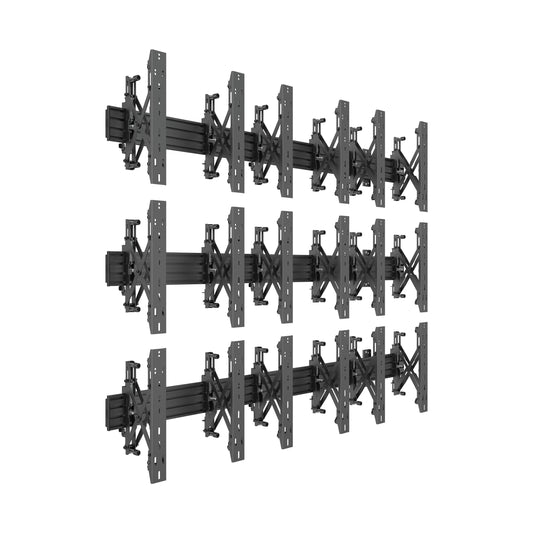 Multibrackets M Wallmount Pro MBW3x3UP Push In Pop Out Black