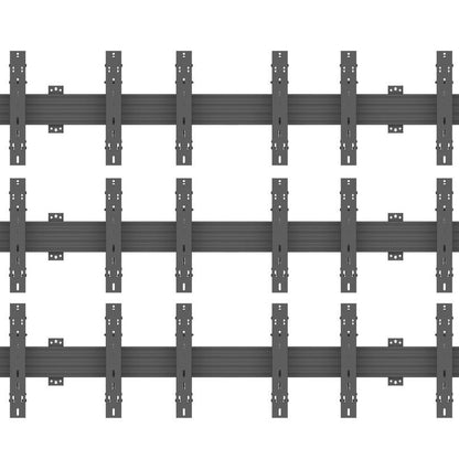 Multibrackets M Wallmount Pro MBW3x3UP Push In Pop Out Black