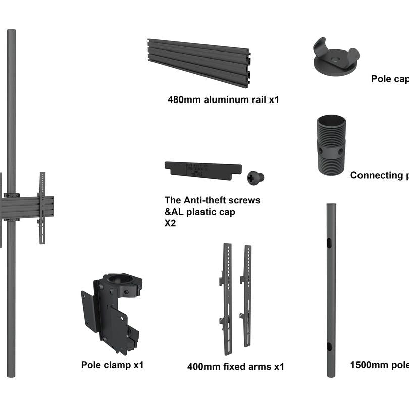 Multibrackets M Floor to Ceiling Mount Pro D-Series MBFC1UD