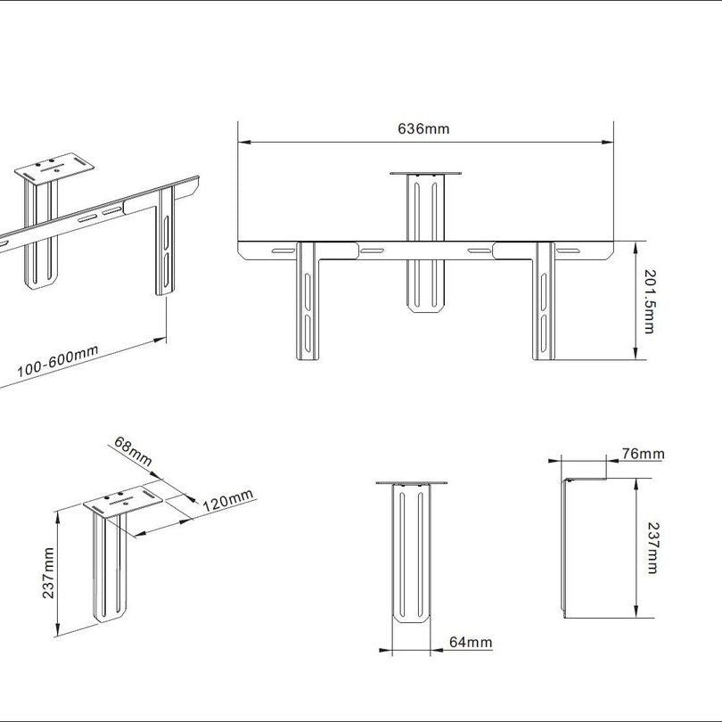 Multibrackets M Universal Camera Holder 55"-110"