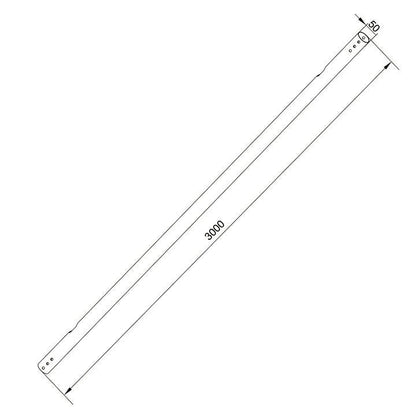 Multibrackets M Pro Series - Extension Pipe 3m Black