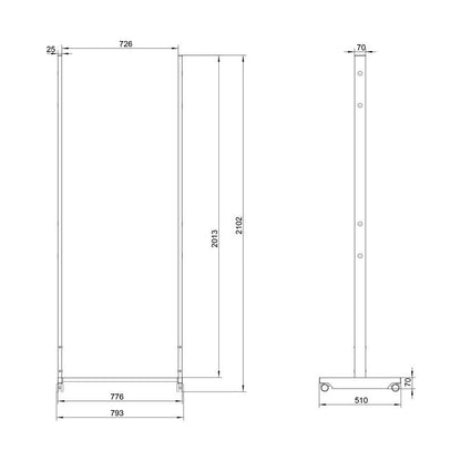 Multibrackets M Pro Series - Wheelbase OM55N-D