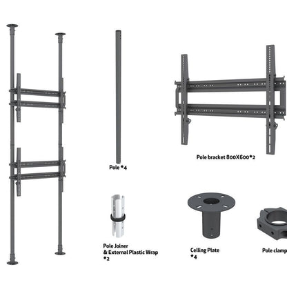 Multibrackets M Floor to Ceiling Mount Pro MBFC2P2UHD