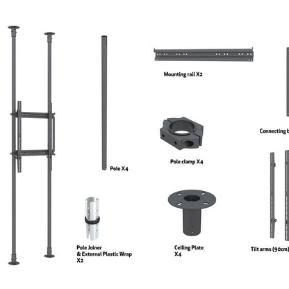 Multibrackets M Floor to Ceiling Mount Pro MBFC2P1UPHD