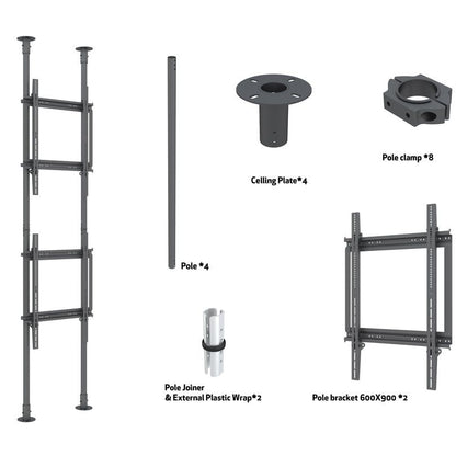 Multibrackets M Floor to Ceiling Mount Pro MBFC2P2UPHD