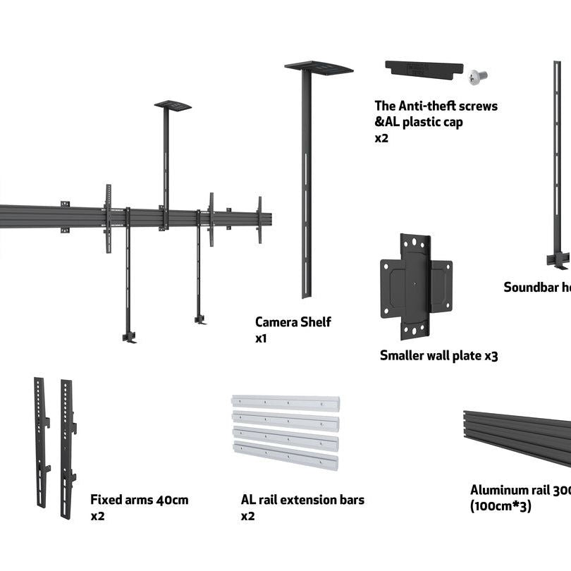 Multibrackets M Pro Series - Side by Side with brackets 90"