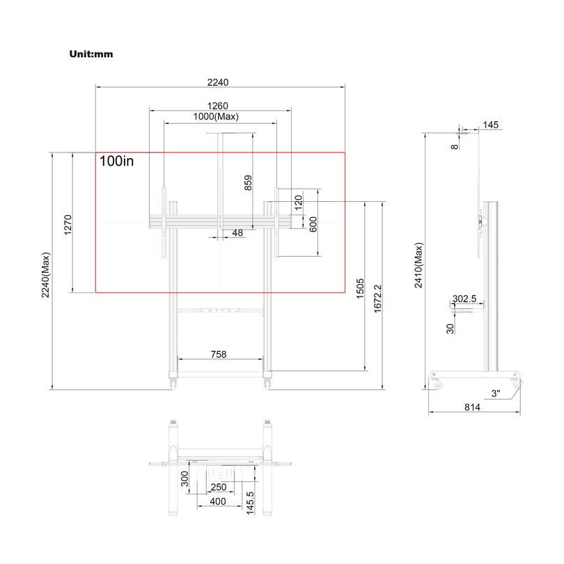 Multibrackets M Floorstand Pro MBF1U 150