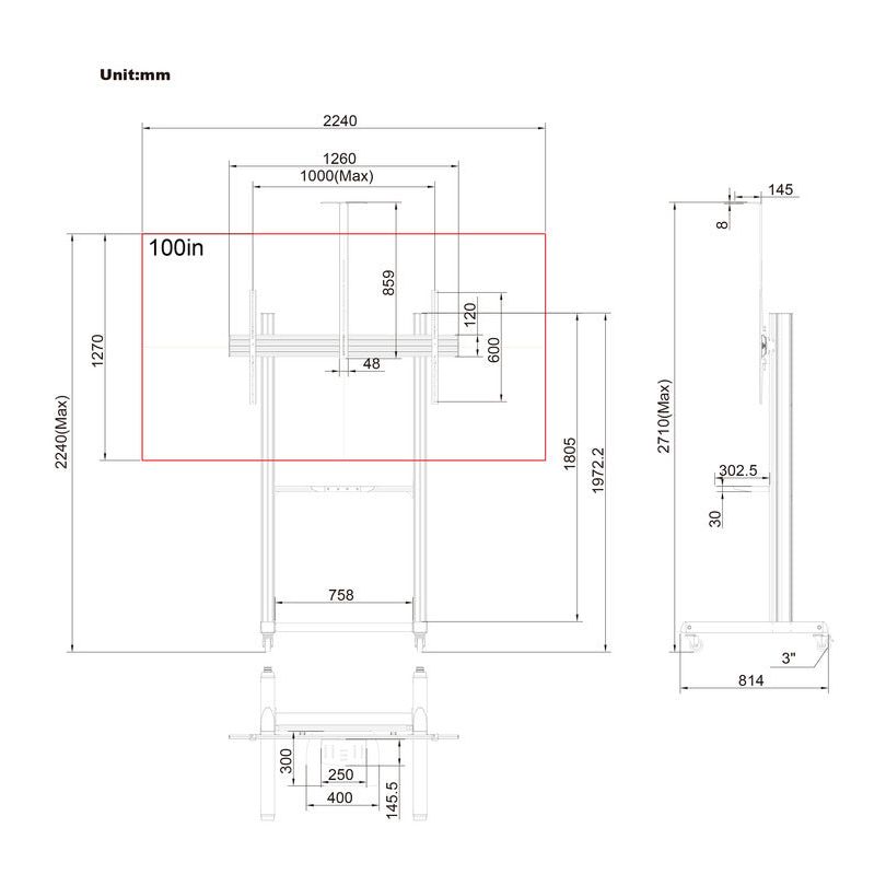 Multibrackets M Floorstand Pro MBF1U 180