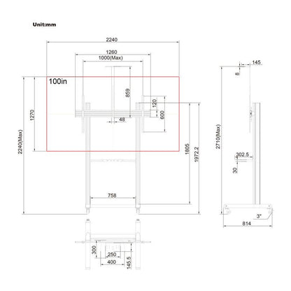 Multibrackets M Floorstand Pro MBF1U 180