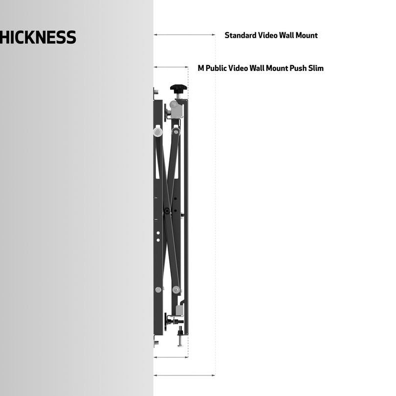 Multibrackets M Public Video Wall Mount Push Slim