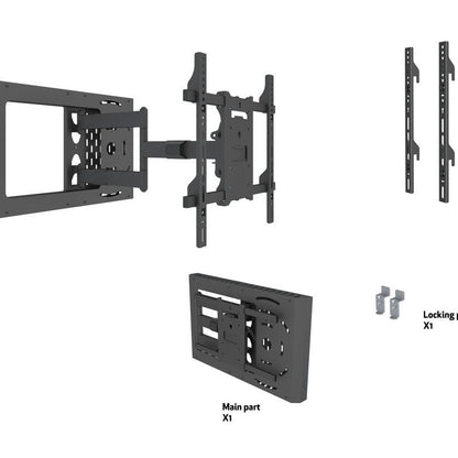 Multibrackets M Hospitality Flexarm with STB Enclosure Black