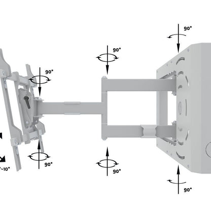 Multibrackets M Hospitality Flexarm with STB Enclosure White