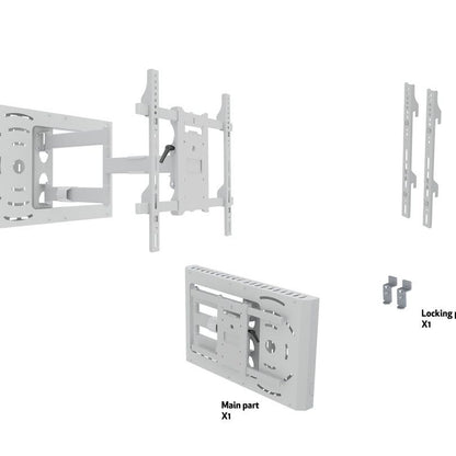 Multibrackets M Hospitality Flexarm with STB Enclosure White