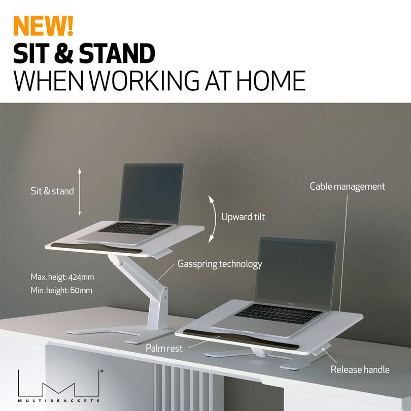 Multibrackets M Laptop Workstation White