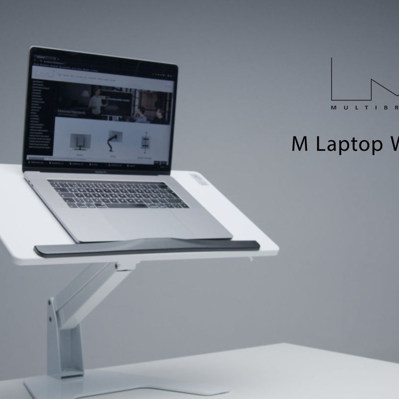 Multibrackets M Laptop Workstation White