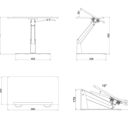 Multibrackets M Laptop Workstation White
