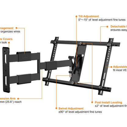 Multibrackets M VESA Flexarm Thin Black Large