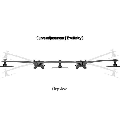 Multibrackets M VESA Desktopmount Triple Desk Clamp 24"-32"