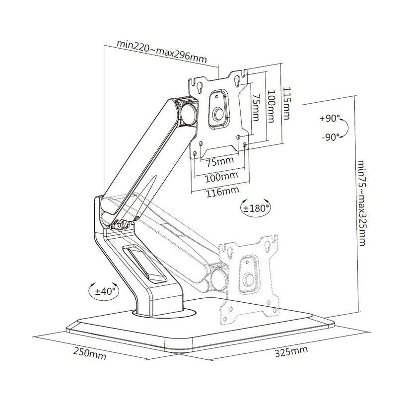 Multibrackets M Deskstand Touch Basic