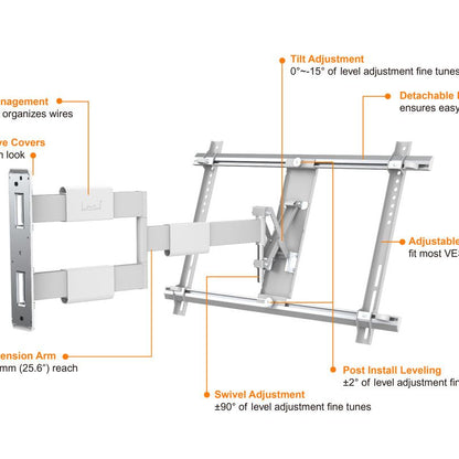 Multibrackets M VESA Flexarm Thin White Large