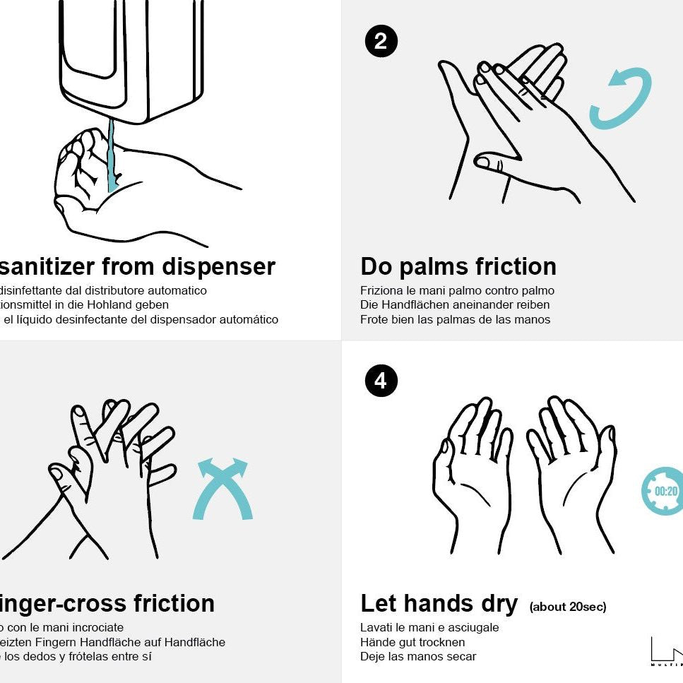 Multibrackets M Automatic Hand Sanitizer Floorstand