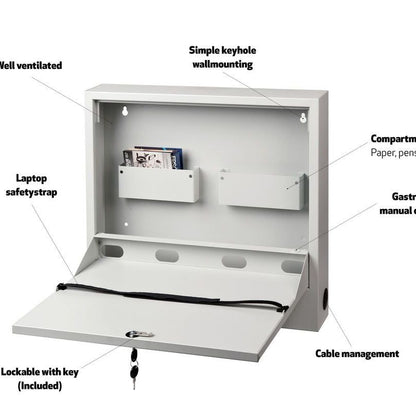 Multibrackets M Public Computer Security Cabinet Basic I