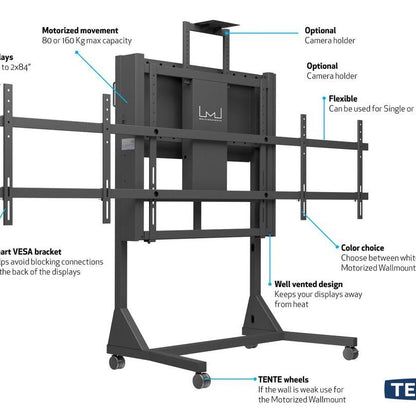 Multibrackets M Motorized Floorstand Dual Screen 160 kg Black SD