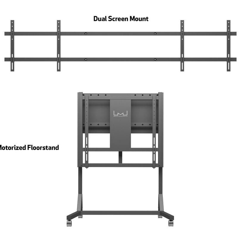 Multibrackets M Motorized Floorstand Dual Screen 160 kg Black SD