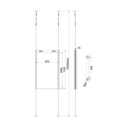 Multibrackets M Wiremount Pro OM46N-D