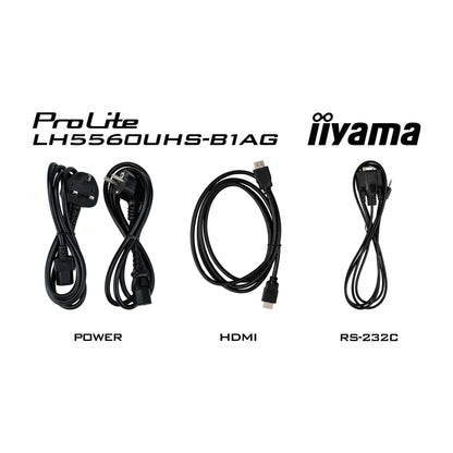 iiyama ProLite LH5560UHS-B1AG 55" 4K UHD LED IPS Display with WiFi and Android OS