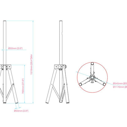 Multibrackets M Pro Series - Tripod Stand
