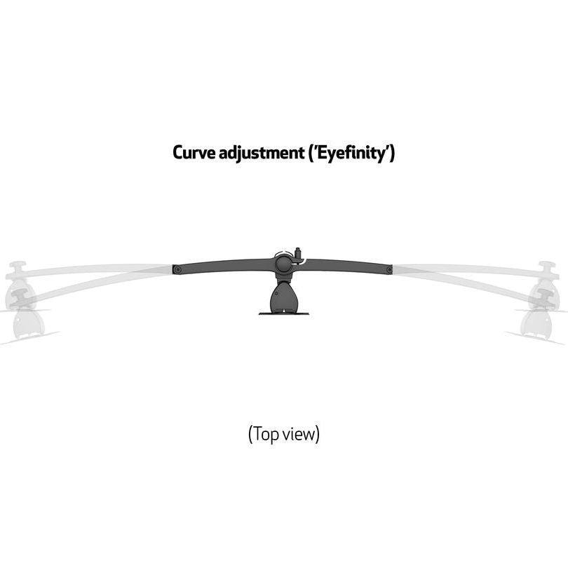 Multibrackets M VESA Desktopmount Triple Stand 15"-24" Expansion Kit