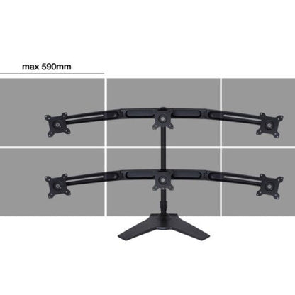 Multibrackets M VESA Desktopmount Triple Stand 15"-24" Expansion Kit
