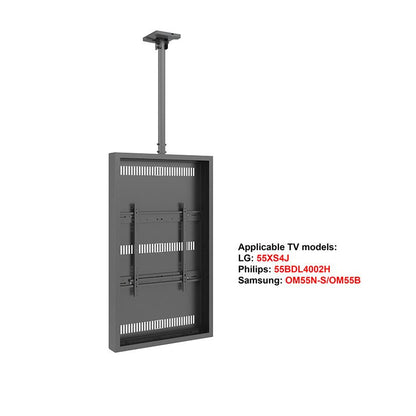 Multibrackets M Pro Series - Enclosure 55" High Brightness Ceiling Medium Black*