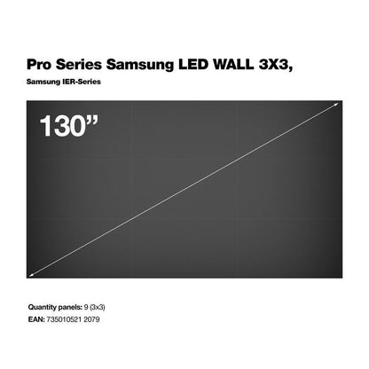 Multibrackets Pro Series Samsung LED WALL 3X3, Samsung IER-Series