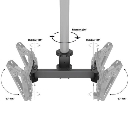 Multibrackets M Pro Series - Dual bracket V-shape 32"-43"