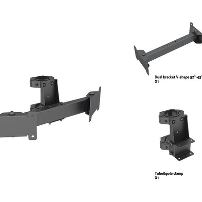 Multibrackets M Pro Series - Dual bracket V-shape 32"-43"