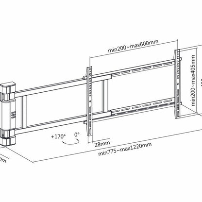 Multibrackets M Motorized Swing Mount X-Large (RF)