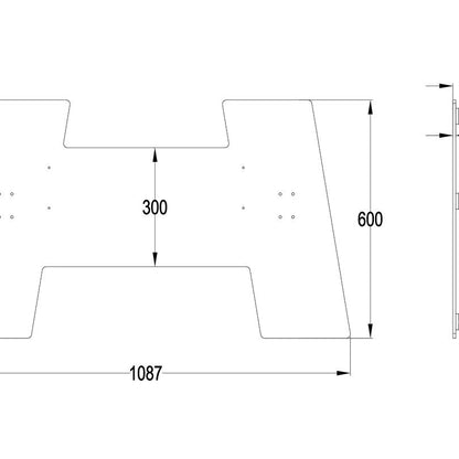 Multibrackets M Floorbase 150kg White