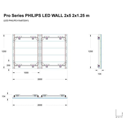 Multibrackets M Pro Series - Philips LED WALL 2x5, 41bdl7224l