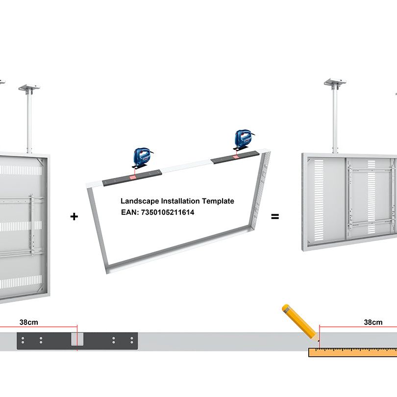Multibrackets M Pro Series Enclosure 75" Ceiling Large White