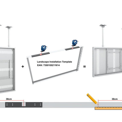 Multibrackets M Pro Series Enclosure 75" Ceiling Large White