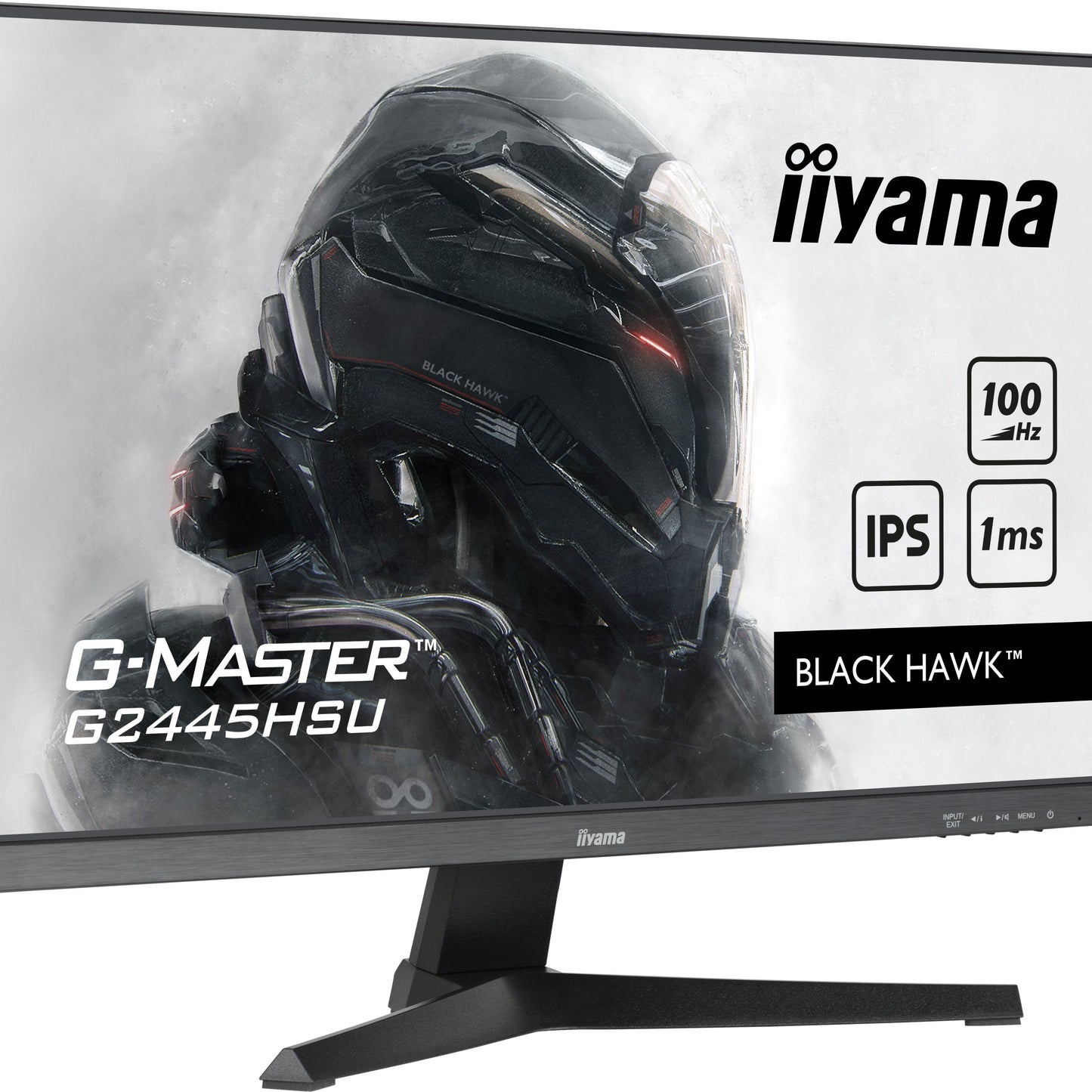 iiyama G-MASTER G2445HSU-B1 24" Monitor with IPS Panel Technology and 1ms MPRT