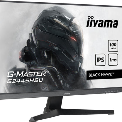 iiyama G-MASTER G2445HSU-B1 24" Monitor with IPS Panel Technology and 1ms MPRT
